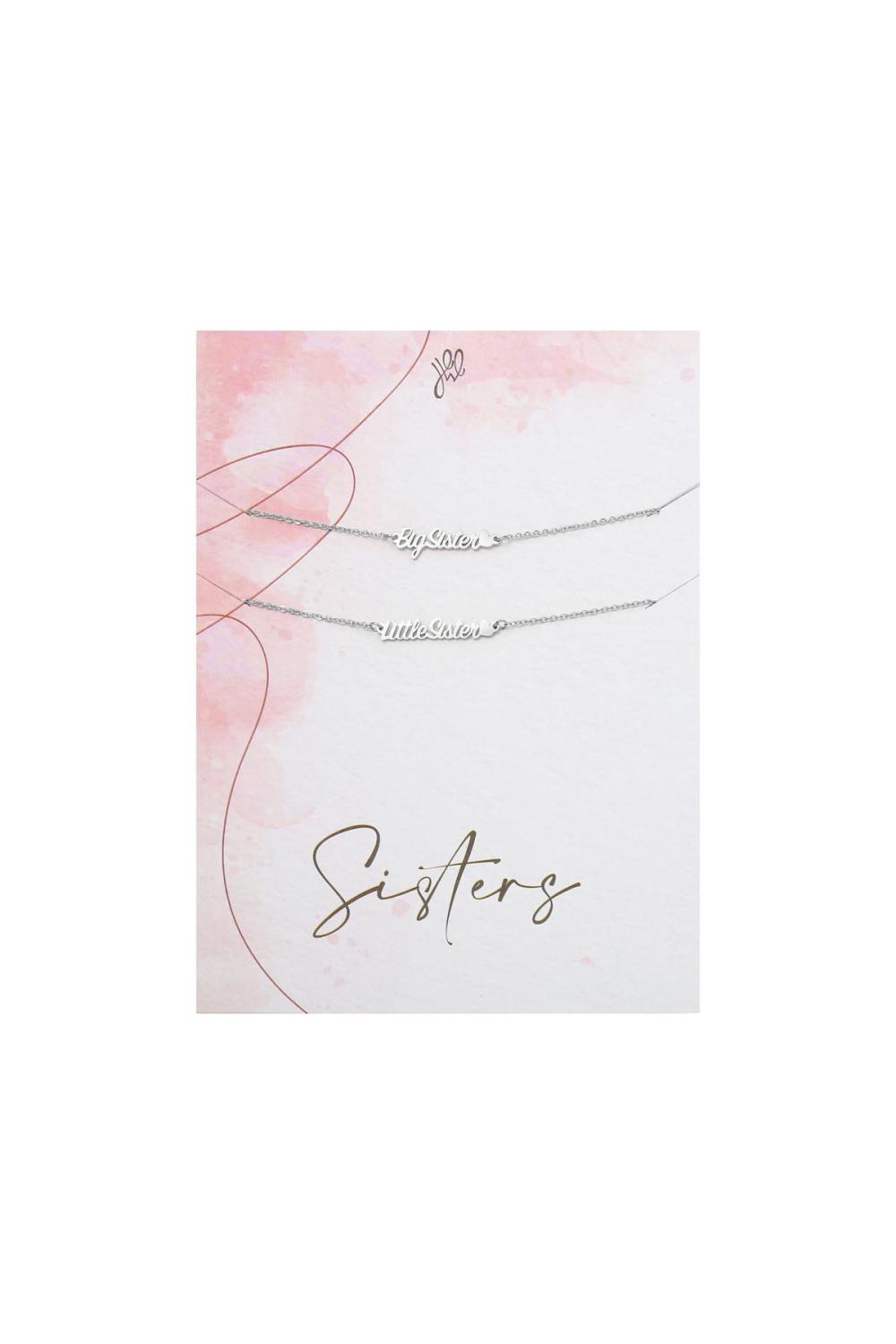 Bracelet Big Little Sister Argenté Acier Inoxydable