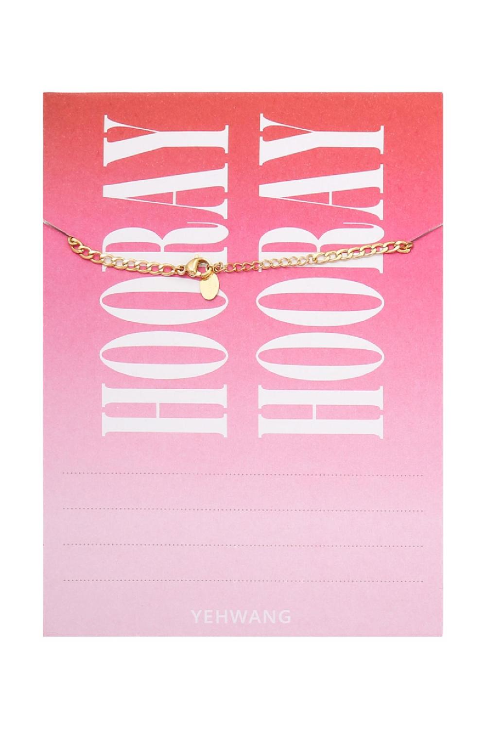 Bracelet It's Your Day - 1985 Couleur Or Acier Inoxydable h5Image2