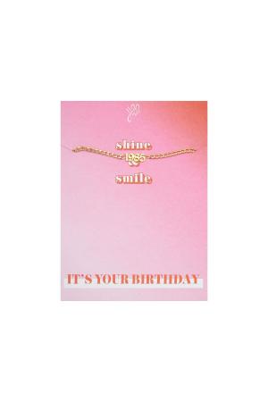 Bracelet It's Your Day - 1985 Couleur Or Acier Inoxydable h5