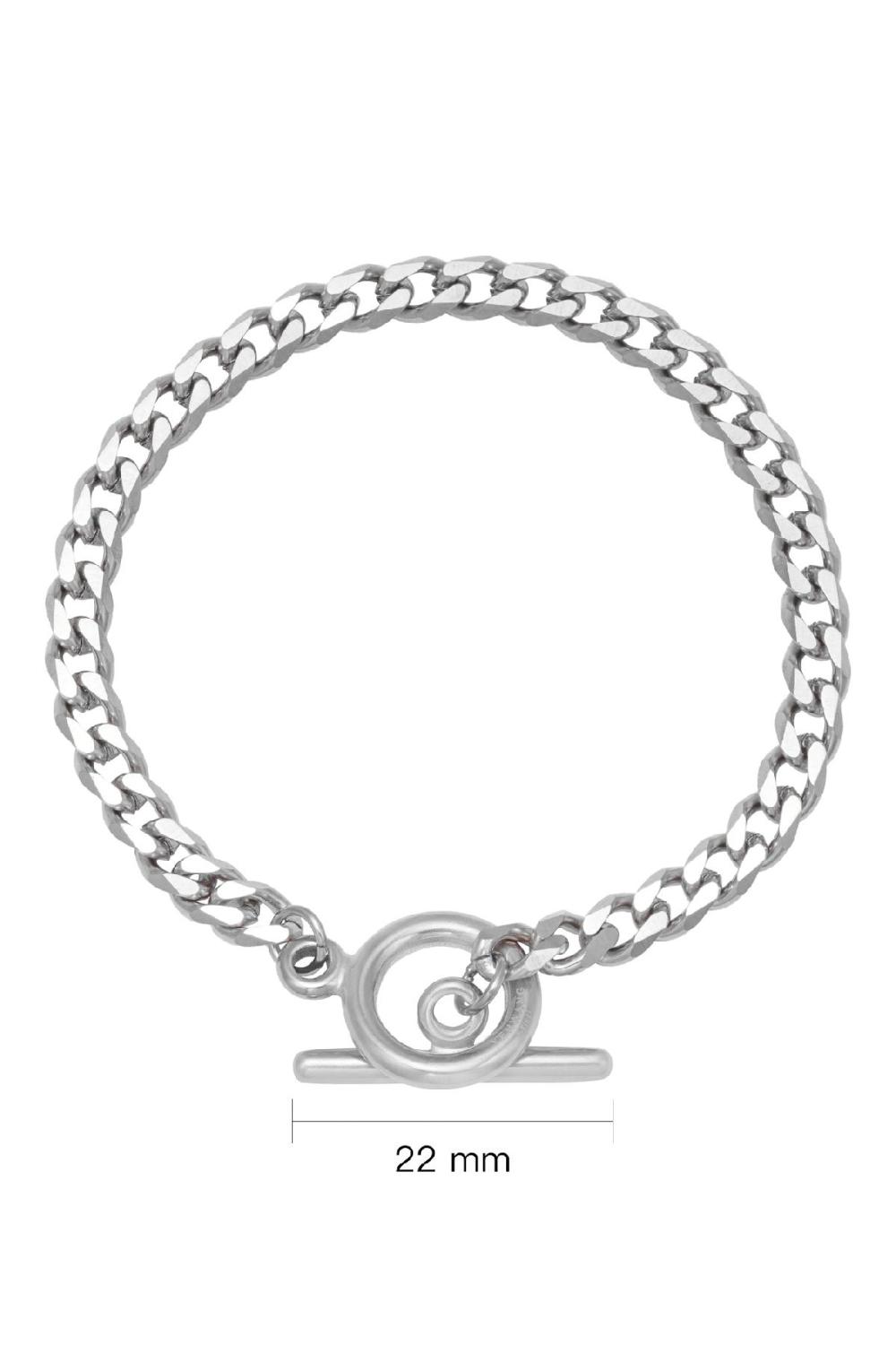 Bracelet Chaîne Sanya Argenté Acier Inoxydable h5Image3