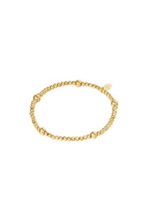 Bracelet Beady Couleur Or Acier Inoxydable h5 
