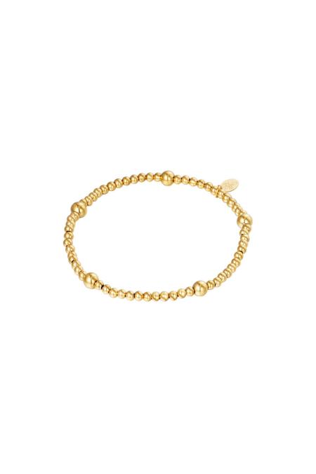 Bracelet Beady Couleur or Acier inoxydable