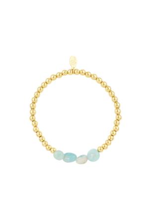 Bracelet Black Rocks Couleur Or Acier Inoxydable h5 