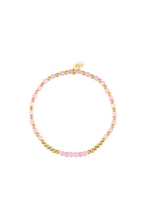 Bracelet Beads Spheres Couleur Or Acier Inoxydable h5