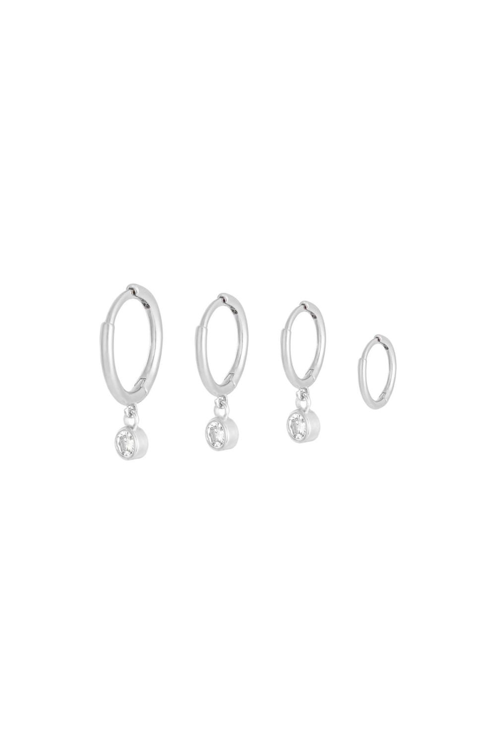 Boucles D'oreilles Shine On Argenté Cuivré 