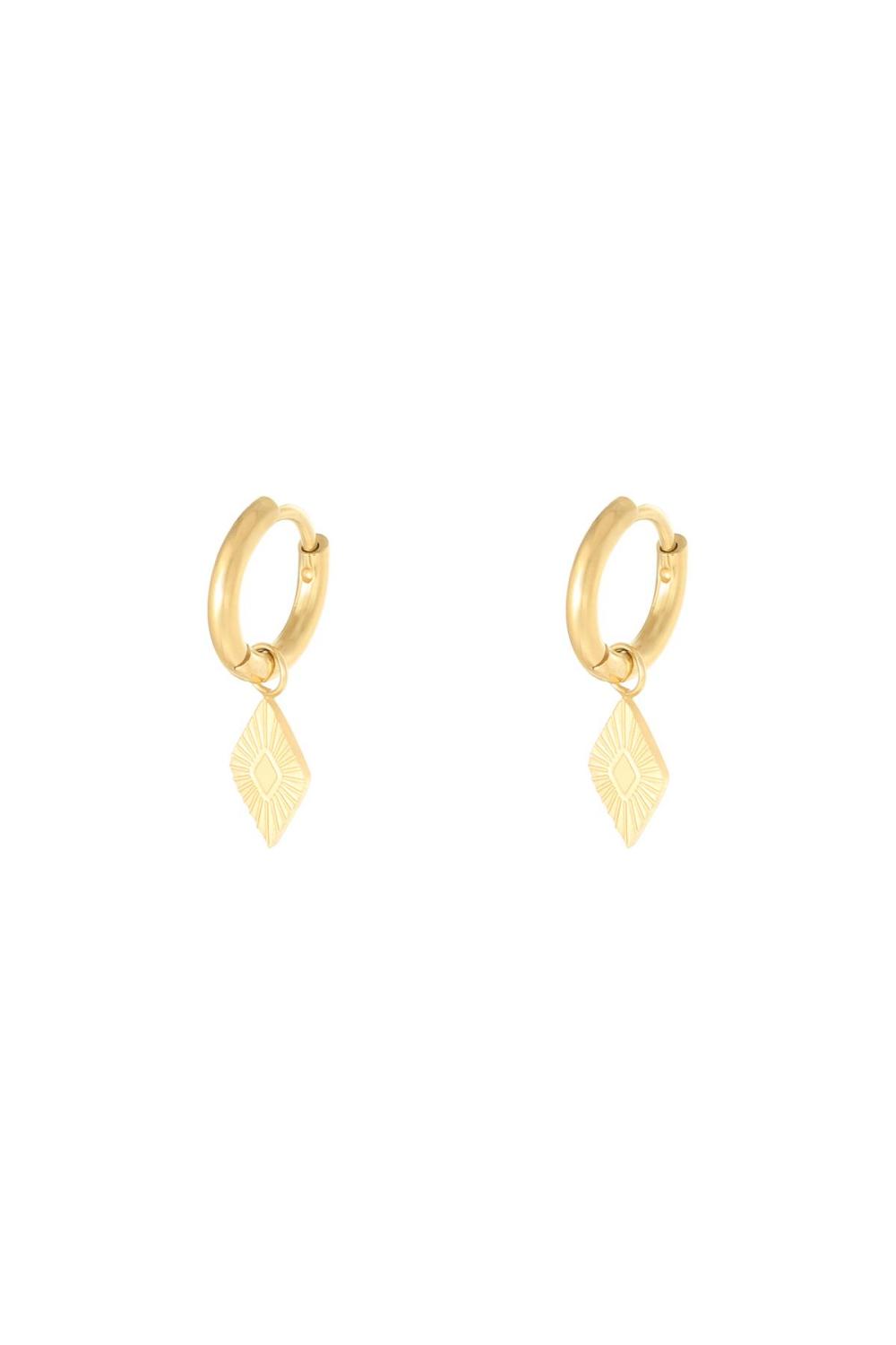 Boucles D'oreilles Diamond Acier Inoxydable