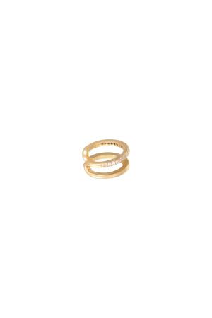 Earcuff Double Up Couleur Or Cuivré h5 