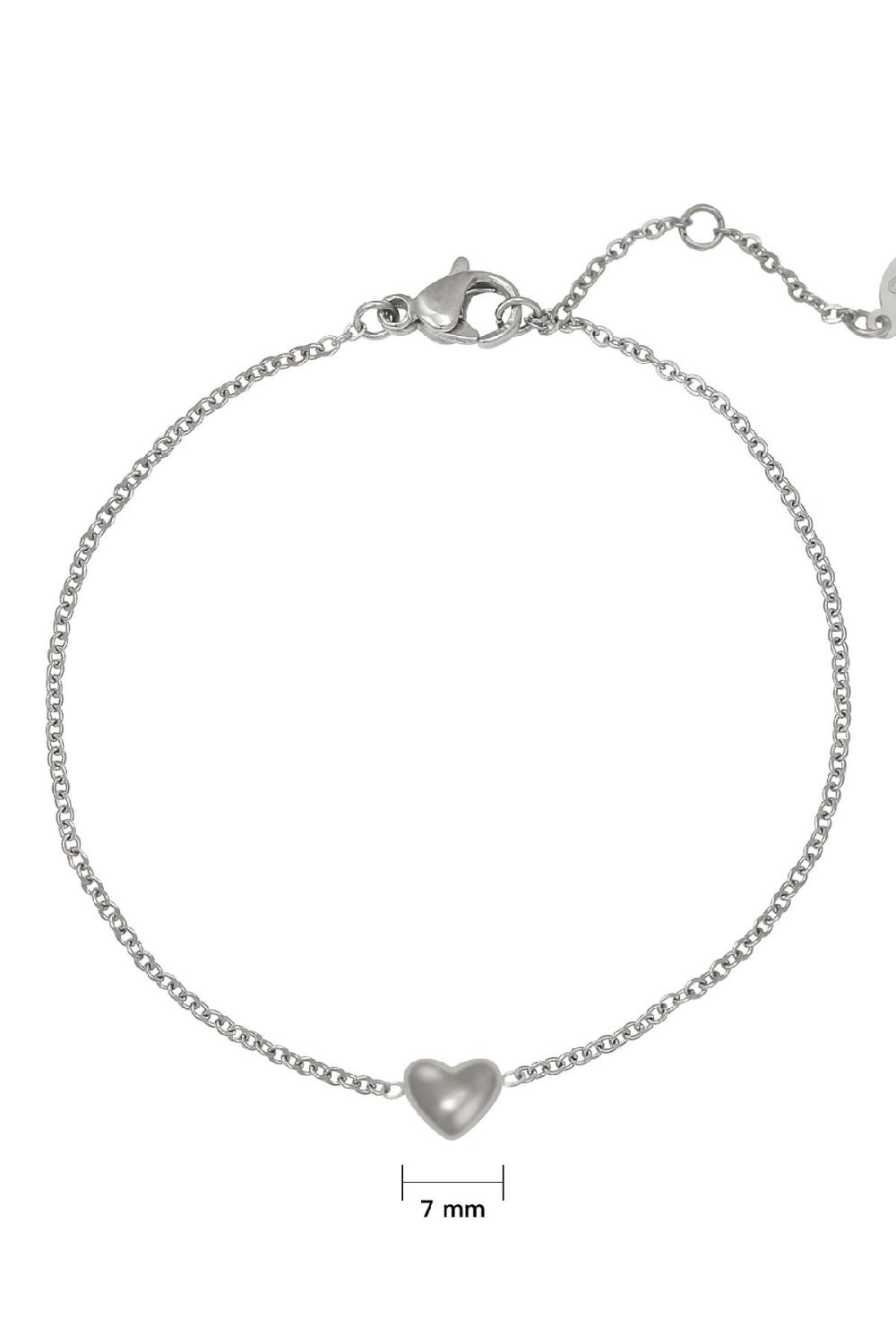 Bracelet Always In My Heart Argenté Acier Inoxydable h5Image3