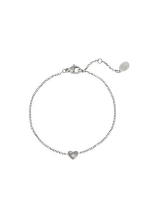 Bracelet Always In My Heart Argenté Acier Inoxydable h5