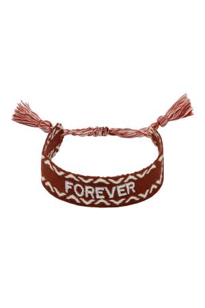 Bracelet Woven Forever Vert Polyester One Size h5
