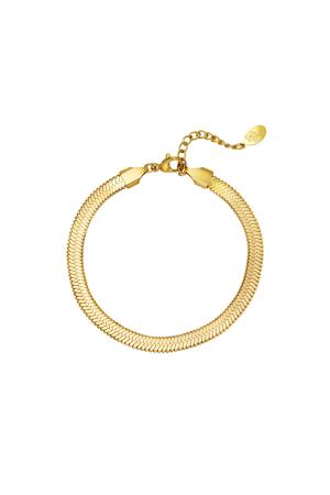 Bracelet Retreat Couleur Or Acier Inoxydable h5 