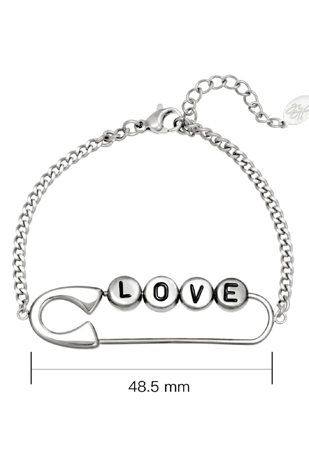 Bracelet Safety First Argenté Acier Inoxydable Image3