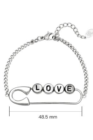 Bracelet Safety First Argenté Acier Inoxydable h5 Image3