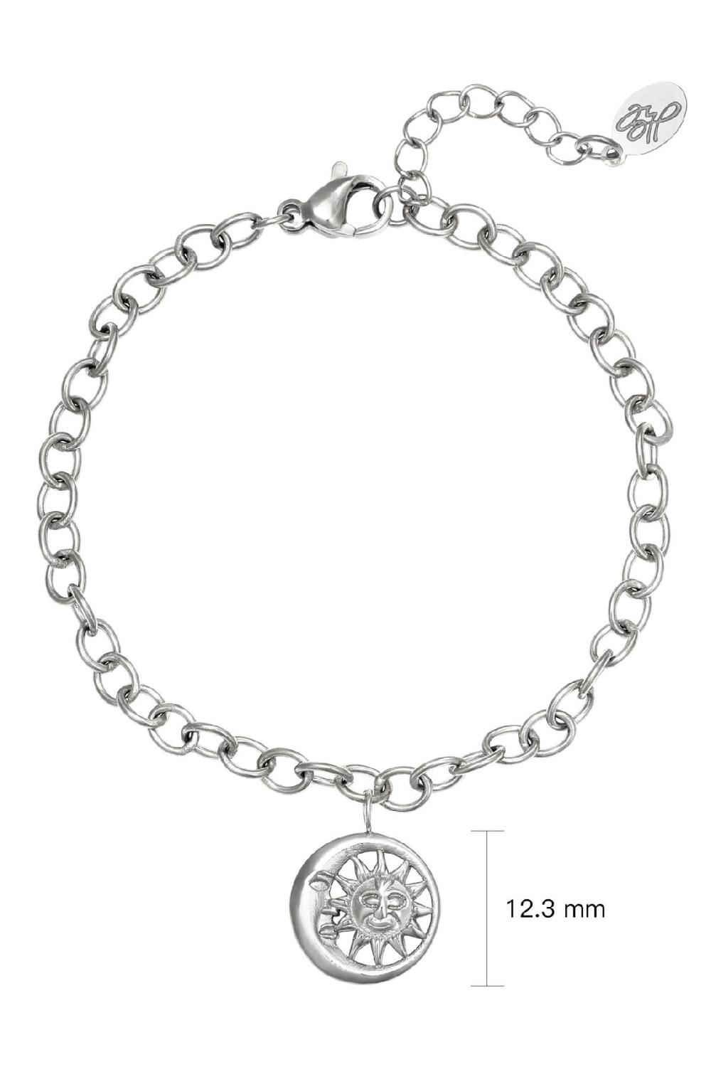 Bracelet Moonlight Chain Argenté Acier Inoxydable h5Image4