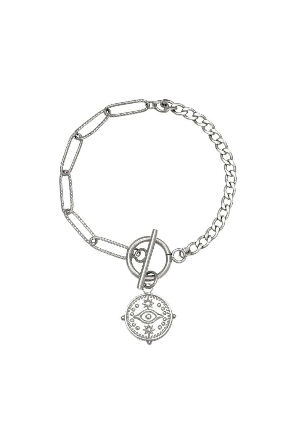 Bracelet Locked Eye Couleur Or Acier Inoxydable