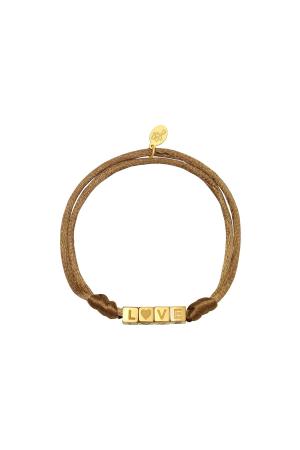Bracelet Satin Love Rose Acier Inoxydable h5 