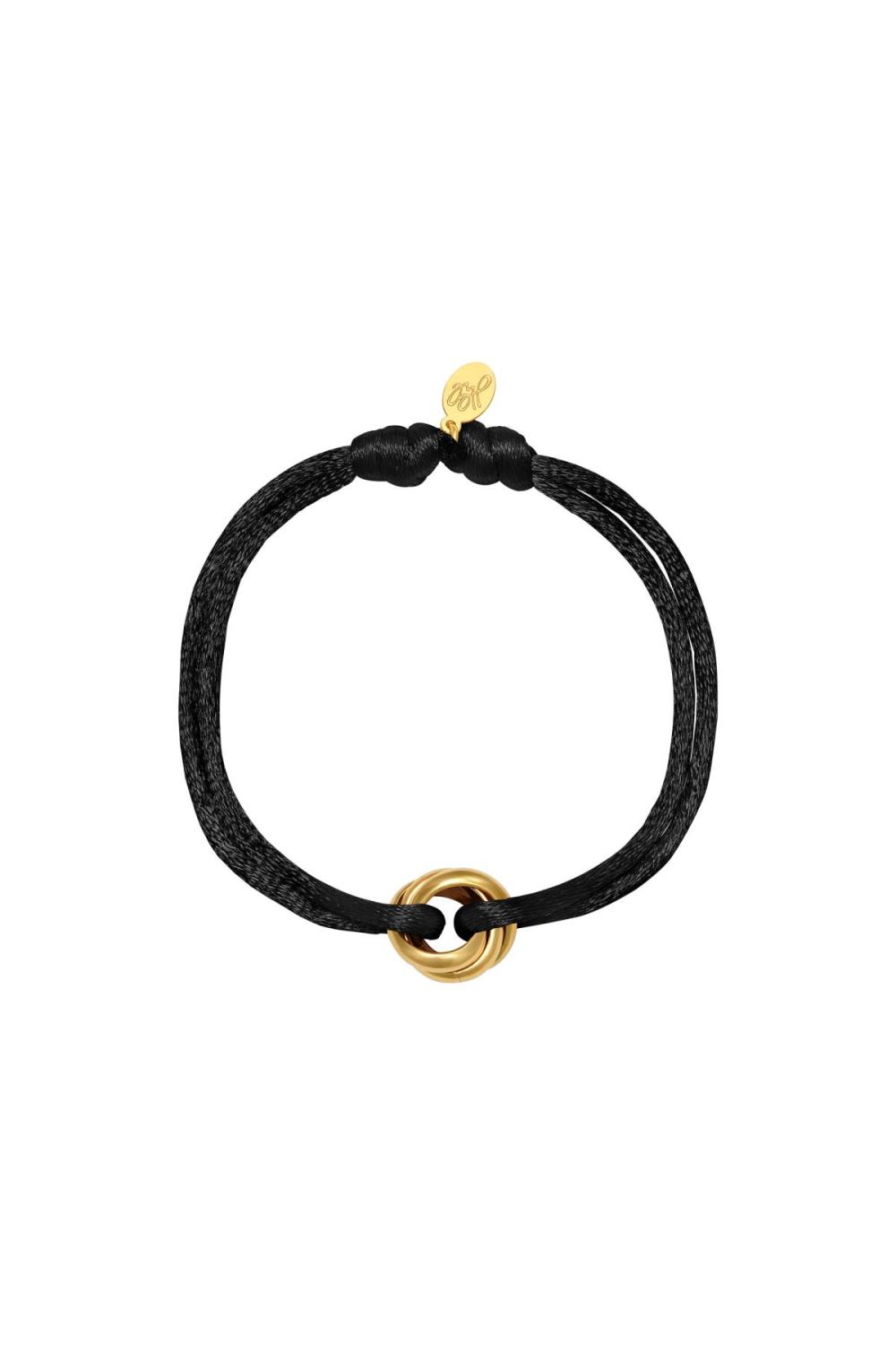 Bracelet En Acier Inoxydable À Nœud Satiné (Pack With Plastic Bag)