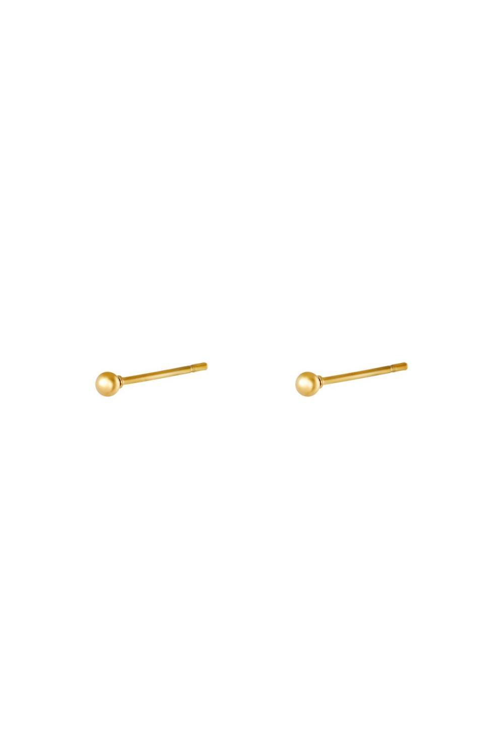 Boucles D'oreilles Tiny Dot Acier Inoxydable
