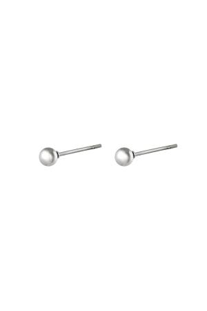 Boucles D'oreilles Midi Dot Argenté Acier Inoxydable h5