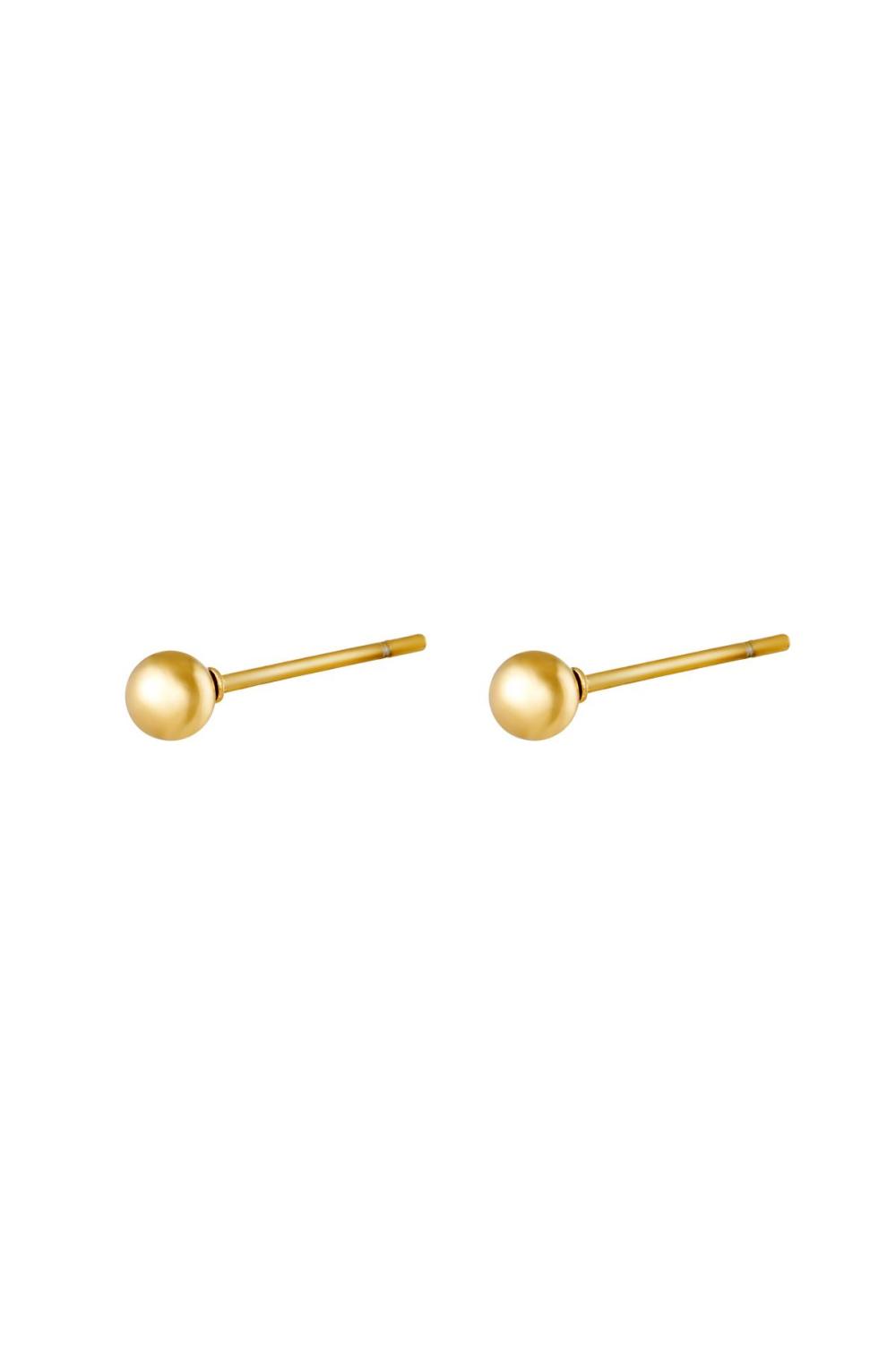 Boucles D'Oreilles Big Dot En Acier Inoxydable