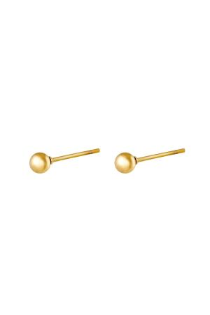 Boucles D'Oreilles Big Dot En Acier Inoxydable h5