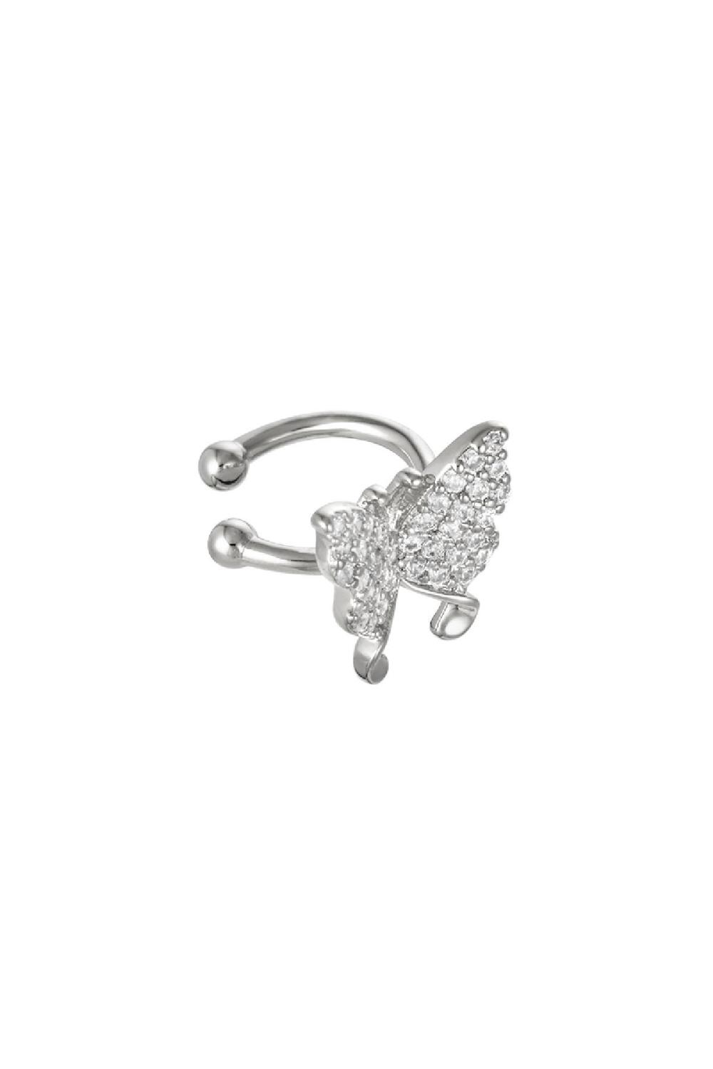 Earcuff Flying Diamonds Argenté Cuivré Image3