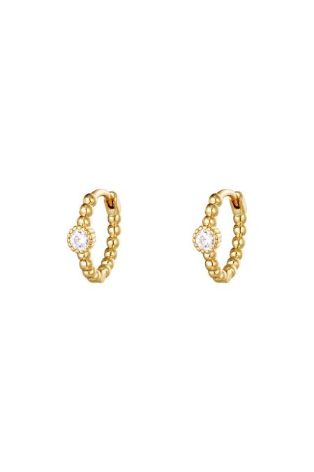 Boucles d'oreilles créoles en cuivre Blanc Cuivré