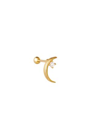 Piercing Sparkling Moon Couleur Or Cuivré h5 