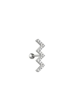 Piercing Lightning Argenté Cuivré h5