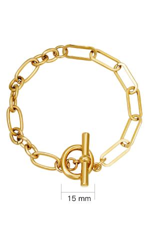 Bracelet Lucky Lock Couleur Or Acier Inoxydable h5 Image3