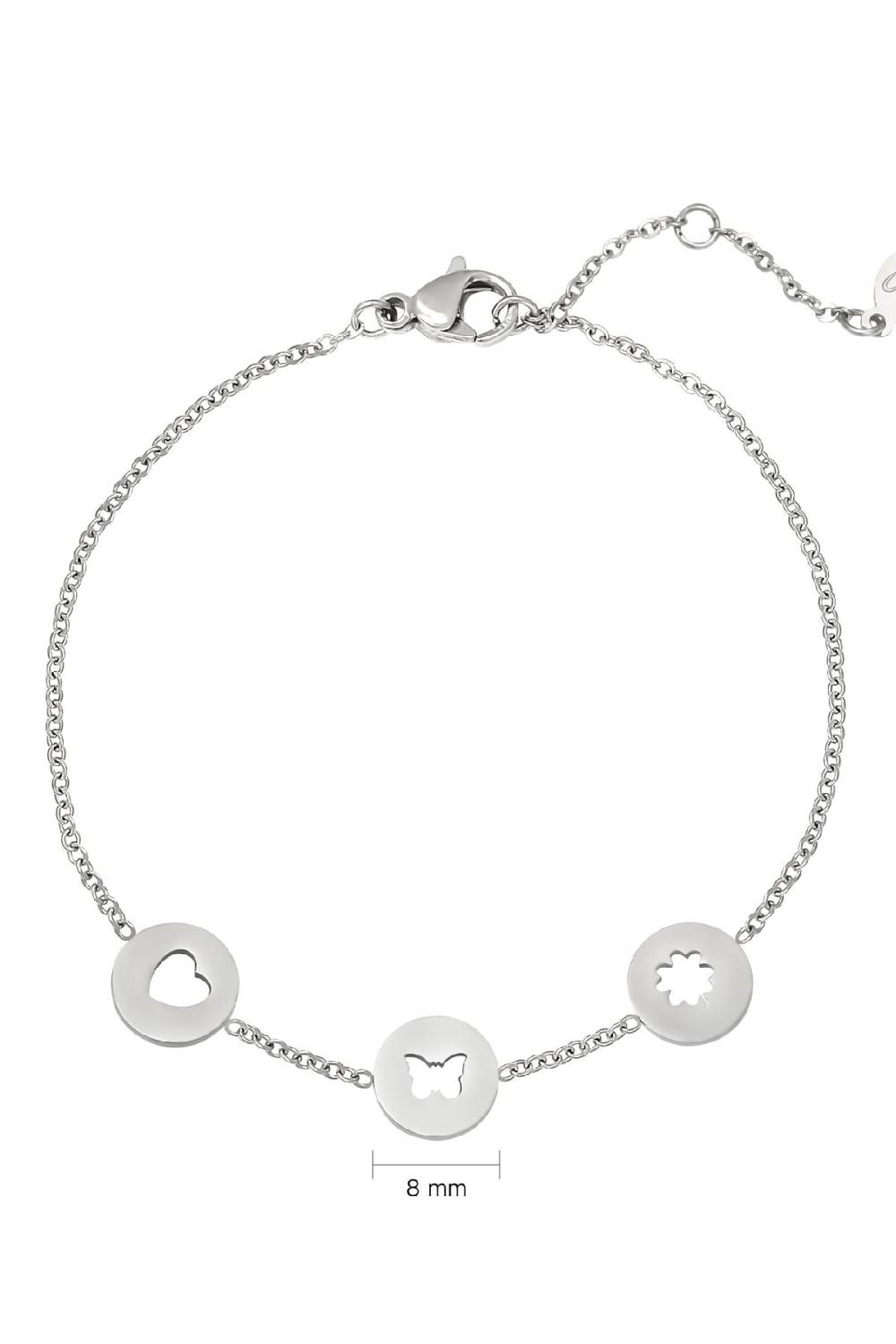 Bracelet Sweet Day Argenté Acier Inoxydable Image3