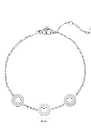 Bracelet Sweet Day Argenté Acier Inoxydable h5 Image3