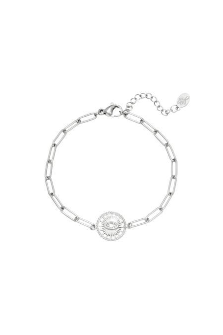 Bracelet Sundial Argenté Acier inoxydable