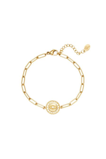 Bracelet Sundial Argenté Acier inoxydable