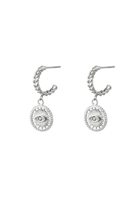 Boucles d'oreilles Overload Argenté Acier inoxydable
