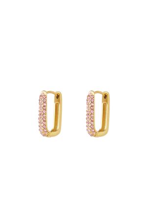 Boucles D'Oreilles Scintillantes En Acier Inoxydable h5 