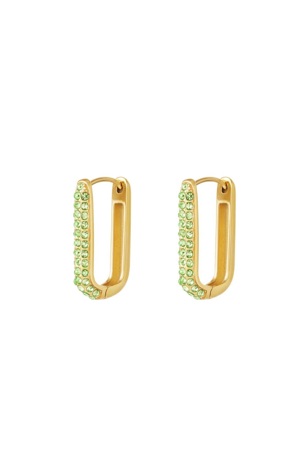 Boucles D'oreilles Shimmer Spark Large Acier Inoxydable 