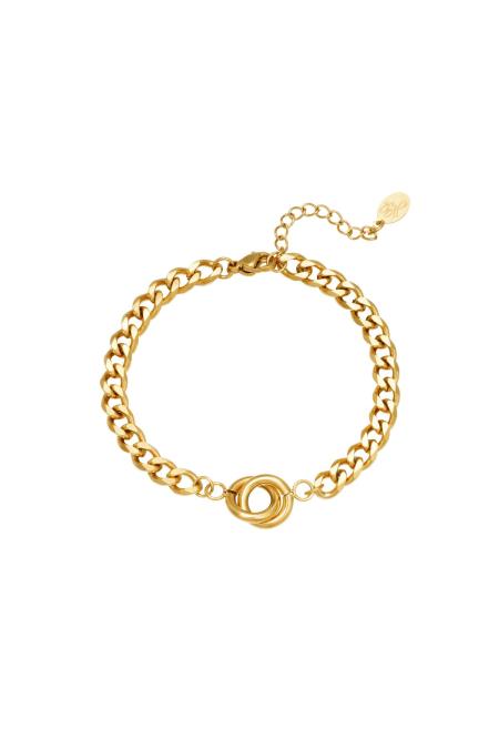 Bracelet Intertwined Couleur or Acier inoxydable