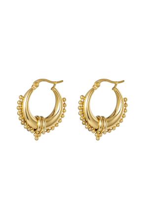 Boucles D'oreilles Saraswati Acier Inoxydable h5 