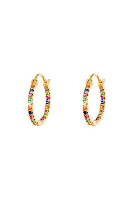 Boucles d'oreilles Hooplala Multicouleur Cuivré