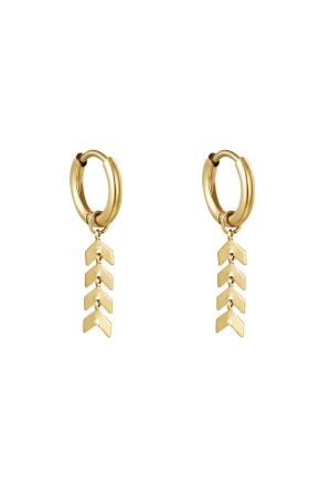 Boucles D'oreilles Fishbone Acier Inoxydable h5 