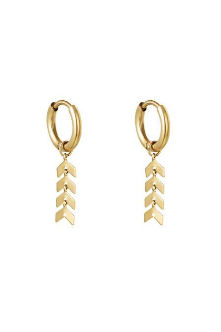 Boucles d'oreilles Fishbone Acier inoxydable
