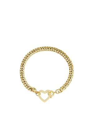 Bracelet Lovely Couleur Or Acier Inoxydable h5 