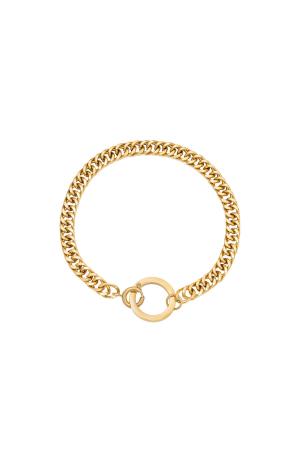 Bracelet Connect Couleur Or Acier Inoxydable h5 