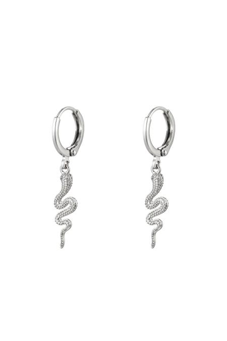 boucles d'couleur oreilles special snake argenté plaqué couleur or