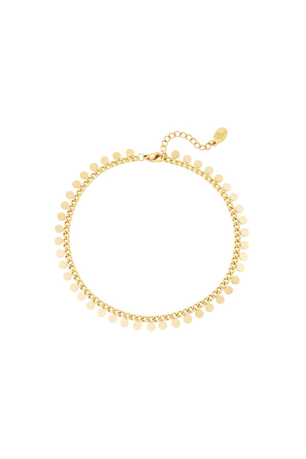 Bracelet En Acier Inoxydable Cercles Argenté