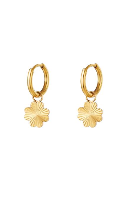 Boucles d'oreilles en acier trèfle Acier inoxydable