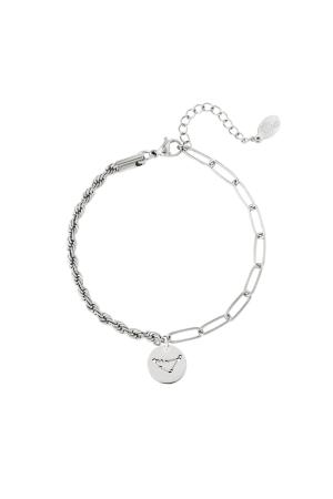 Bracelet Signe Du Zodiaque Taureau Argenté Acier Inoxydable h5