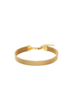 Bracelet En Acier Inoxydable Couleur Or h5 