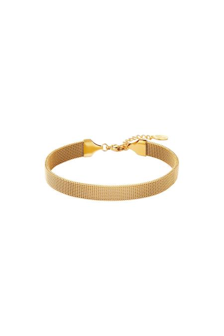 bracelet en acier inoxydable couleur or